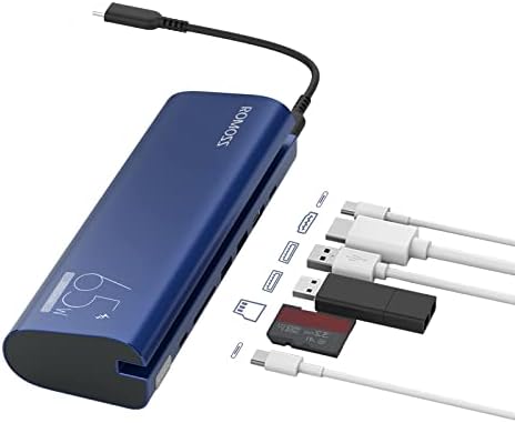 ROMOSS 18000 m Ah USB C Power Bank Hub – Fast Charging Portable Charger with 100 W Power Delivery, Dual USB Ports, 4 K HDMI Output & SD Card Reader – Ultimate Multiport Adapter for Mac Book Pro and On-the-Go Professionals