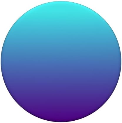 Simple Solid Color Chic Teal Purple Aqua Blue Ombre Design PopSockets MagSafe PopGrip for iPhone – Enhanced Compatibility and Speed