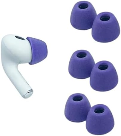 Upgrade Your Listening Experience with Comply Memory Foam Earbud Tips for Apple Air Pods Pro 1 & 2 | Superior Comfort & Secure Fit | Premium Noise Isolation Design | Anti-Slip Technology | Black, Medium (3 Pairs) for Enhanced Sound Quality and Longevity