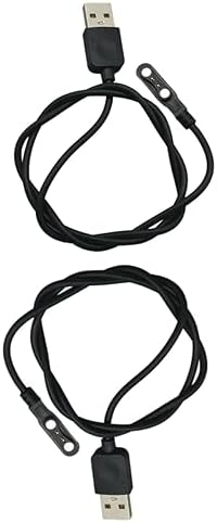Universal Smartwatch Charger – 2 Pack Magnetic Fast Charging Cable for Enhanced Compatibility (3.8 mm – 4.2 mm Pin Spacing) – Effortless Alignment & Durable Design for All Smartwatch Brands – Reliable Smartwatch Accessory for Home & On-the-Go Power Solutions
