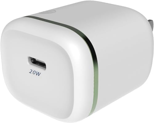 AT&T 40 W USB-C Fast Charging Wall Adapter – Ultimate Travel Companion with Foldable Prongs for i Phone, i Pad, Samsung Galaxy, Google Pixel & More – Universal Compatibility for Rapid Power Delivery Anytime, Anywhere