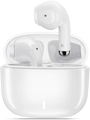 Stylish Pink Wireless Earbuds with Advanced Touch Control – Bluetooth 5.3 Compatibility for Samsung S25/S24 Ultra/S23 FE/S22+/S21 & i Phone 16/15 Pro Max/14 Plus/Pixel 9 XL – Ergonomic Comfort for Extended Listening and Clear Calls