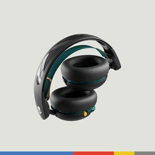 Skullcandy Grom Kids Over-Ear Headphones in Seafoam – Safe Volume-Limiting Sound for Young Ears, Ergonomic Foldable Design for Hassle-Free Travel, Built-in Mic for Gaming & Calls, Perfect for Ages 6+