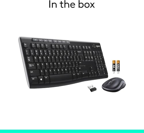 Logitech K270 Wireless Keyboard – Full-Size, 2.4 GHz Connectivity, 8 Multimedia Keys, 2-Year Battery Life, Stylish Rose Color for PCs and Laptops – Ultimate Comfort and Reliability for Productive Workspaces