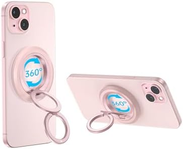 Syncwire Magnetic Phone Ring Holder – Titanium Alloy Kickstand for i Phone 12-16 Pro Max & Compatible Android Devices – Ergonomic Design, Enhanced Mag Safe Stability, Lightweight Grip for Ultimate Hands-Free Convenience