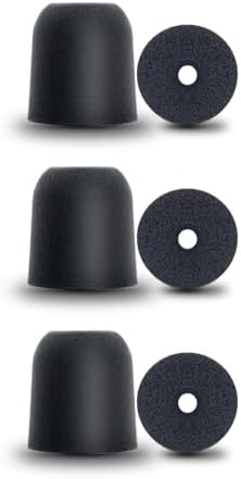 Klowcok Elite Memory Foam Ear Tips for Walker’s Rope Hearing Enhancer & Razor X/XV3.0 Earbuds – Unmatched Comfort & Superior Noise Isolation (Large, Black) – Transform Your Listening Experience with Enhanced Audio Clarity and Prolonged Wear Comfort