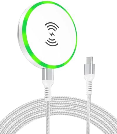 Magnetic Fast Charging Stand for Samsung Galaxy & Google Pixel – 15 W Magsafe Wireless Charger with Built-in Kickstand for Ultimate Convenience – Slim, Portable Design for Effortless Charging at Home or On-the-Go – Compatible with i Phone 12-16 Series, Android Devices & More – Intelligent Safety Features for Reliable Power Delivery – Includes USB-C Cable, Perfect for Travel Enthusiasts and Everyday Users