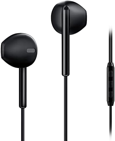 USB-C Wired Earbuds with HD Microphone for Clear Communication | Perfect for Zoom Meetings, Online Learning, and Home Office | Ergonomic In-Ear Design with 14 mm Drivers for Superior Sound | Lightweight, Durable Headphones Compatible with Smartphones and Tablets | Instant Volume Control for Effortless Use