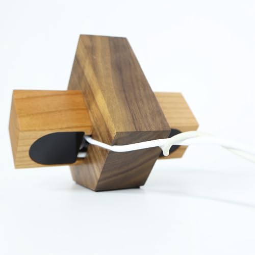 Transform Your Charging Setup with Our Elegant Black Walnut Dual i Watch Dock – Premium Stand for Apple Watch Ultra 2, SE, Series 10-1 (38-49 mm) – Chic Acrylic & Wood Fusion with Anti-Slip Base for Reliable Charging – Optimize Your Space with a Dual Device Charging Station Tailored for Apple Watch Aficionados and Tech Lovers.