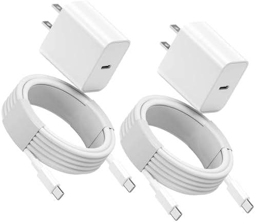 20 W USB-C Fast Charger with 10 FT Cable for Ultimate Device Compatibility – Efficient Charging Solution for Air Pods Pro 2, Air Pods Max 2, and i Phone 15/16 – High-Performance Wall Adapter for Unmatched Flexibility and Rapid Power Delivery