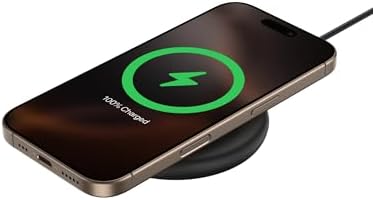 Belkin 15 W Fast Convertible Magnetic Charging Stand – Mag Safe & Qi2 Compatible Power Hub for i Phone 16/16 Plus/16 Pro/16 Pro Max, i Phone 15/14, Apple Air Pods Pro – Stylish White Design for Enhanced Efficiency and Device Versatility