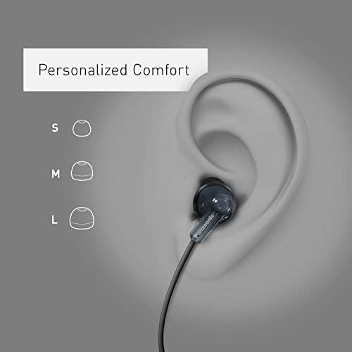 Panasonic Ergo Fit Wired Earbuds with Microphone – Superior Sound Quality with Ergonomic Comfort, Universal 3.5 mm Jack Earphones for Phones and Laptops in Stylish Metallic Purple – Custom-Fit Earpieces (S/M/L) for Optimal Audio Experience and Hands-Free Calls – RP-TCM125-VA