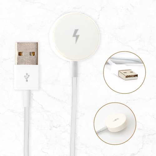 Effortless Power: Magnetic Fast Charger for Michael Kors Smartwatches – 5 V/1 A Replacement Cable for MKT5017, MKT5020, MKT5021, MKT5022 – Lightweight, Durable Wireless Charger for Swift Connectivity and Enhanced Performance