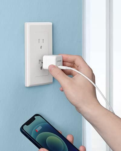 Dual Pack Anker 20 W USB-C Fast Charger with Foldable Plug – Ultimate Compact Travel Adapter for i Phone 16/15, Galaxy, Pixel, i Pad – Enhanced Power Delivery and Safety Features, Ideal for On-the-Go Charging Solutions
