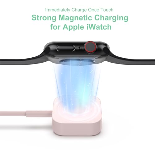 Ultimate 6-in-1 Travel USB C Charging Cable for Apple Devices – Fast Charge i Watch, i Phone, and i Pad with Versatile 3 M Type C & USB A Adapter Combo for Series 8, 7, 6, 5, 4, 3, 2, SE – Lightweight, Durable, and Perfect for On-the-Go Charging
