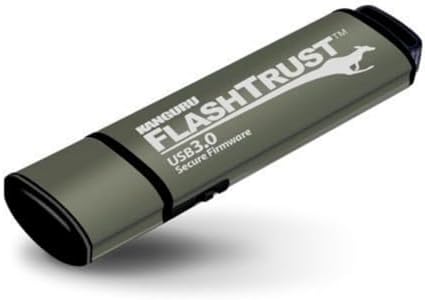 Kanguru Flash Blu30 64 GB USB Flash Drive – Ultimate Data Security with Physical Write Protection – Lightning-Fast USB 3.0 Transfer Speeds for Professionals and Students – Sleek, Portable Design for Easy File Management and Enhanced Compatibility