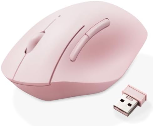 Elevate Your Productivity with the ELECOM Wireless Ergonomic Mouse – Silent Click, 2000 DPI Precision, 20-Month Battery Life, and Stylish White Design for PCs, Macs, and Laptops – Perfect for Home or Office Use