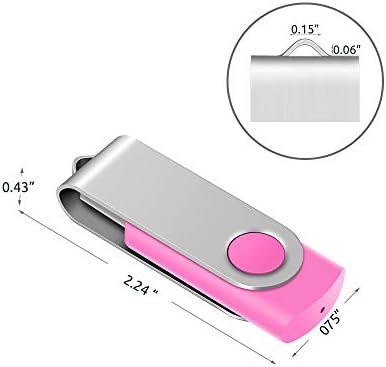 Enfain 10-Pack Red USB Flash Drives 16 GB – High-Speed USB 2.0 Memory Sticks with LED Indicator & 12 Labels for Easy Organization – Reliable & Portable Data Storage Solution for Professionals and Students