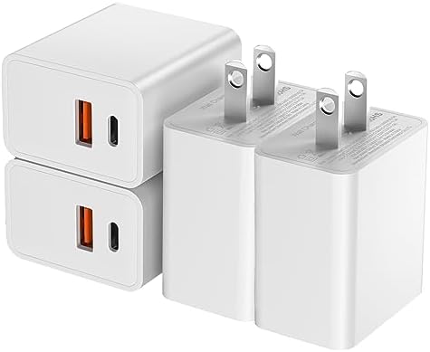 20 W Dual-Port USB C Wall Charger Block Adapter – Ultra-Fast Charging for i Phone 14/13/12/11 & Samsung Galaxy – Compact Quick Charge Power Adapter for Android – Enhanced Compatibility & Safety Features for All USB-C Devices
