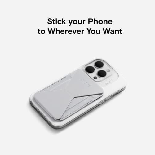 MOFT MagSafe Wallet Stand for iPhone 16/15/14/13/12 Series MagSafe Compatible Phone Stand with 3 Viewing Angles (Cool Gray) – Enhanced Compatibility and Speed