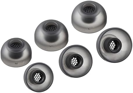 Enhance Your Audio Experience with AZLA Sedna Earfit MAX TWS Earbud Tips (S/MS/M) – Premium Noise-Canceling Silicone Eartips in Dark Gray for Ultimate Comfort and Sound Isolation, Perfectly Compatible with Sony, Samsung, and Sennheiser Wireless Headphones