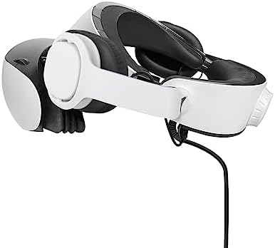Transform Your Virtual Reality Sessions with PH2 Stereo Headphones for PS VR 2 – Innovative Clip-On Design for Instant Attachment, Luxurious Comfort with Over-Ear Earmuffs, and Immersive 360° Sound Quality – Sleek White Aesthetic with Integrated Cable Management for Effortless Organization – Perfectly Engineered for Unmatched Gaming Performance and Enhanced Immersion