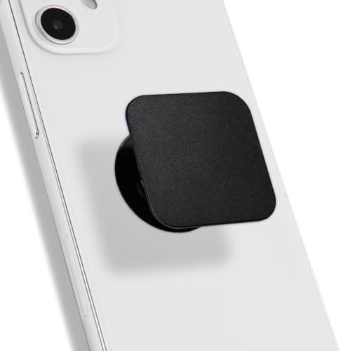 Sleek Matt Black Collapsible Phone Grip & Stand – Ergonomic Magnetic Holder for Secure Device Control & Hands-Free Viewing – Stylish All-Black Design for Enhanced Compatibility & Portability