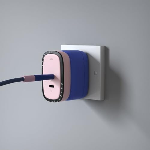 CASETi FY Powerthru 33 W Fast Charger – Compact Dual Port Wall Adapter in Stylish Pink/Blue for Lightning-Fast Device Charging with Advanced Safety Features and Universal Device Compatibility
