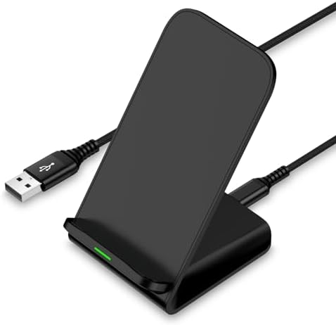 15 W Fast Wireless Charging Stand for Samsung Galaxy and i Phone – High-Speed Qi Charger with Enhanced Device Compatibility and Sleek Design for Efficient Power Delivery, Ideal for Home or Office Use, Safe and Convenient Cordless Charging Solution for Multiple Devices