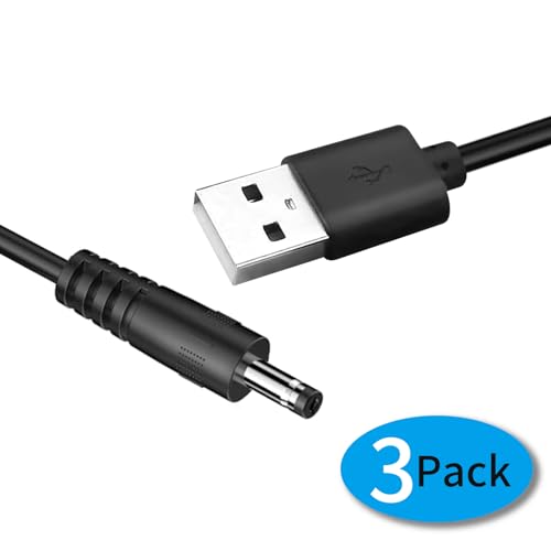 JLY (3 Set 3.94Ft) USB C Male to 3.5mm x 1.35mm DC Power Cable, High-Efficiency Adapter Cord for Laptop Router Fan LED Lighting – Portable, Durable, and Perfect for On-The-Go Charging Solution – Enhanced Compatibility and Speed