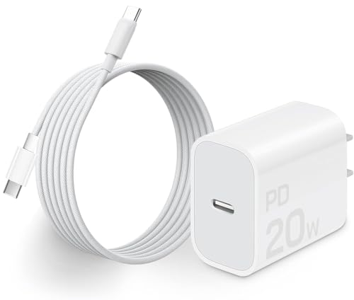 Ultra-Fast 20 W Charger for Air Pods Pro 2 & Air Pods 4 – Durable Braided USB-C Cable for Rapid Power Delivery, Compact Travel Design, Ideal for i Phone 15 & 16 Accessories, Ensures Device Longevity and Heat Protection