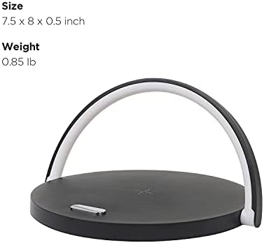 Transform Your Space with the mooas Premium Wireless Charging Nightlight – 15 W Fast Charger for i Phone 15/14 Pro & Galaxy S24/S23/S22 – Touch Control with Adjustable Brightness Levels for Ambiance & Functionality – Elegant Wood Design for Modern Decor