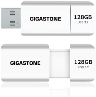 GIGASTONE 16 GB Dual Flash Drive Pack – Ultra-Fast 2-in-1 USB 3.2 Gen 1 with Type-A & Type-C Connectors for Seamless Data Transfer Across Smartphones, PCs, Macs, and More – Plug & Play Design with 100 MB/s Speed and Compact Cap for Easy Portability – Perfect for Students and Professionals