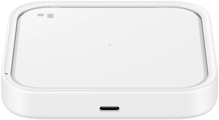 SAMSUNG Galaxy 15 W Wireless Charging Pad – Super Fast Cordless Charger with USB Type C Cable for Galaxy Devices, 2022 Edition, White – Effortless Charging for Home & Office, Enhanced Compatibility with Qi-Certified Products, Intelligent Power Delivery Technology