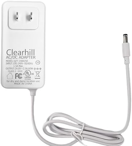 Versatile 24 V 2.5 A 60 W Wall-Mounted Power Supply Adapter for LED Strip Lights, Routers, Cameras – Durable 1.2 m Cable with DC 5.5 x 2.1 mm Connector for Enhanced Device Versatility and Efficiency – Optimize Your Power Management System Today!