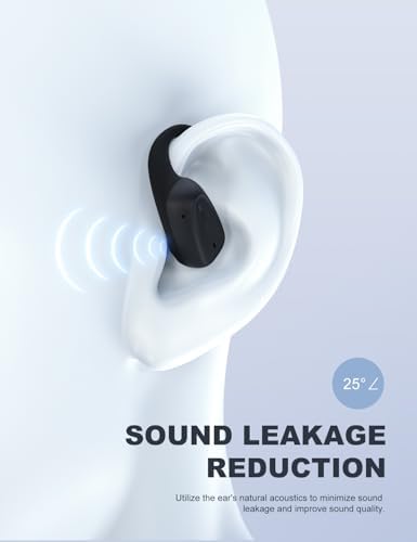 Rythflo Open Ear Bluetooth Headphones – Ultra-Lightweight V5.4 True Wireless Earbuds with Secure Earhooks & IPX7 Waterproofing for Active Lifestyles – Comfort-Driven Design for Sports & Office Use