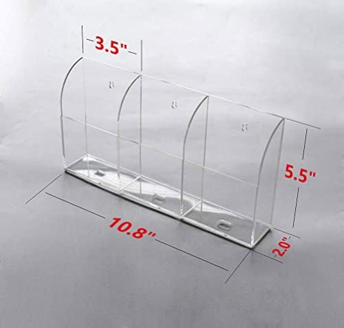 VANCORE Premium Clear Acrylic Wall-Mounted Charging Station: Ultimate Phone Holder & Remote Control Organizer with Triple Charging Ports for Streamlined Device Management – Chic Space-Saving Design for Every Room