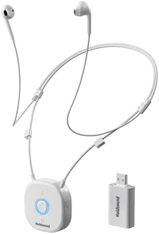 Transform Your Audio Experience with Holdsound Wireless Earbuds – Lag-Free TV Listening, 100 FT Freedom, and 15-Hour Comfort for Ultimate Entertainment – Effortless USB Optical Setup, Universally Compatible for All Your Devices