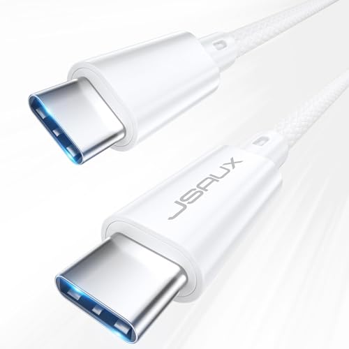 JSAUX Premium USB C to USB C 3.2 Gen 2 Cable – Lightning-Fast 20 Gbps Data Transfer, 100 W Power Delivery, 4 K Video Streaming – Versatile 3.3 FT Length for i Phone 15 Pro Max, Mac Book Pro/Air, Samsung Galaxy S24/S23, and Dell XPS – Optimize Your Digital Workflow and High-Performance Charging Solutions
