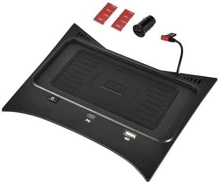 Elevate Your Nissan Rogue Driving Experience with 30 W Fast Charging Wireless Charger Pad – Seamless USB-A & USB-C Compatibility for 2014-2020 Models, Including Hybrid & Sport Variants – Effortless Cord-Free Power at Your Fingertips