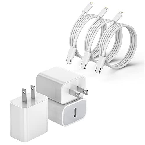 Ultra-Compact 20 W PD USB C Fast Charging Duo: Dual Wall Charger Set with High-Speed Cables for i Phone 16/15 & i Pad Compatibility – Streamlined Portability, Enhanced Safety Features, and Rapid Power Delivery for Everyday Use