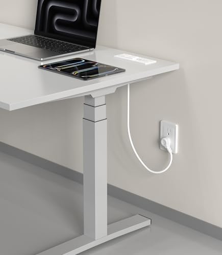 Recessed Power Strip with USB C PD Fast Charging – 30 W Flush Mount Desk Outlet for Space-Saving Convenience, 2 AC Outlets & 2 USB Ports, 6 ft Cord, Ultra Thin Flat Plug for Tidy Workspaces – Perfect for Home Offices and Multi-Device Charging Solutions