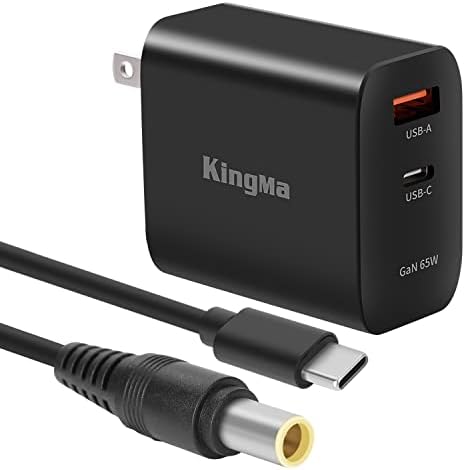 High-Efficiency 65 W Ga N USB-C Charger for Surface Pro Series – Ultra-Compact Dual Port Travel Adapter with Fast Charging Capability for Surface Pro 3/4/5/6/7/8/X Go/Book/Studio i5 – Advanced Safety Features and Wide Device Compatibility