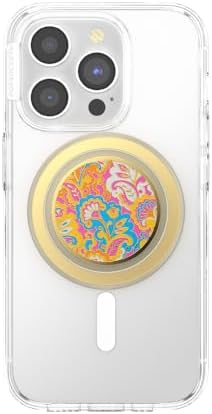 Mag Safe-Ready Tidepool Lava Pop Socket Phone Grip & Stand – Magnetic Hold for Effortless Wireless Charging, Hands-Free Viewing, and Stylish Functionality – Transform Your Mobile Experience with Enhanced Compatibility and Unique Design