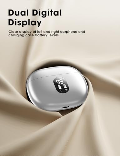 Experience Unmatched Audio Freedom with 2025 Advanced Bluetooth Wireless Earbuds – Big Bass Sound, 48-Hour Playtime, IPX7 Waterproof for Active Lifestyles, AI-Enhanced Hands-Free Calling for Seamless Connectivity with i Phone & Android – Ultimate Comfort, Durability, and Immersive Sound Quality