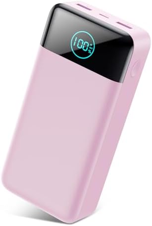 High-Capacity 50800 m Ah Portable Charger – 25 W Fast Charging Power Bank with USB-C PD & QC 4.0 Technology, Triple Output Ports & LCD Display for i Phone 16/15/14/13/12, Samsung & Universal Compatibility – Ultimate On-the-Go Power Solution