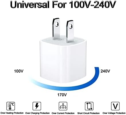 Compact USB Wall Charger – Universal 5 W Power Adapter for i Phone, Galaxy, LG, HTC, and More – Travel-Friendly Plug Cube for Fast & Safe Charging – Perfect for Home or On-the-Go Use – Enhanced Device Compatibility & Durability