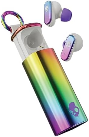 Skullcandy Dime Evo Wireless Earbuds – Premium Bluetooth Headphones with 36-Hour Battery, Noise Isolation for Superior Sound Quality, Hands-Free Microphone & Compact Clip Case – Ideal for i Phone & Android Users – Bone Color