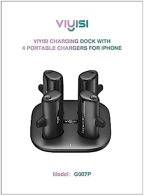 Ultimate Portable Charger Station Kit for i Phone – 4-Pack 5000 m Ah Power Banks with Magnetic Dock, 20 W PD Fast Charging for i Phone 14/13/12/11/XR/XS/X/8 – Enhanced Speed and Versatile Compatibility for On-the-Go Power Solutions