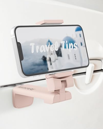Mii KARE Universal Airplane Phone Holder – Innovative 360-Degree Rotating Smartphone Mount for Ultimate In-Flight Entertainment, Lightweight and Durable Travel Companion for Effortless Viewing on Tray Tables, Perfect for Long Flights and Quick Getaways